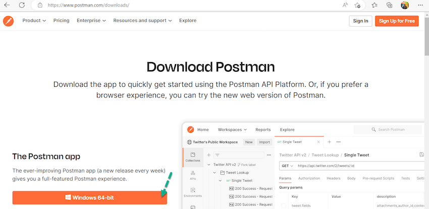 postman.com download